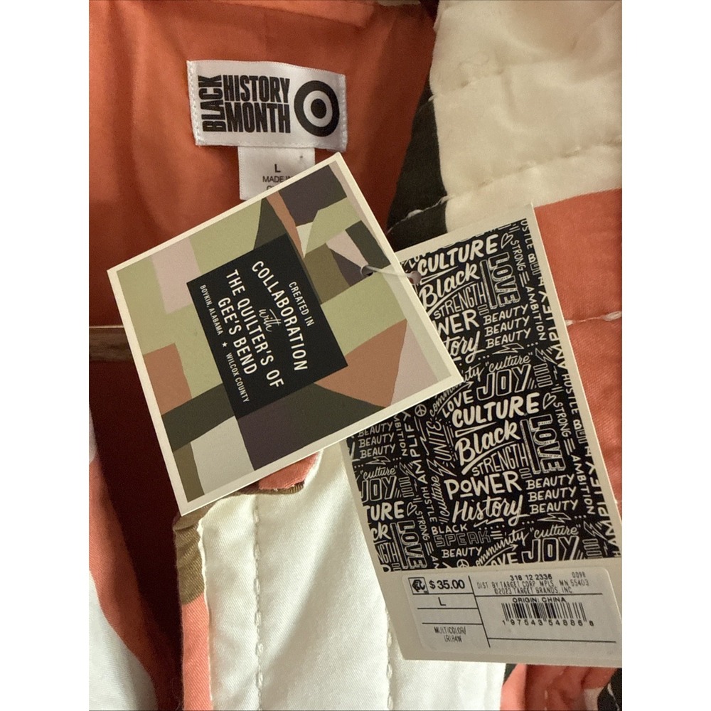 The Quilter's Of Gee's Bend X Target Black History Month Quilted Jacket L NWT - Picture 14 of 16